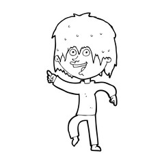 cartoon happy boy