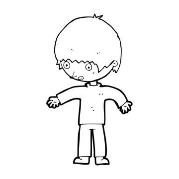 recommend clip art: cartoon confused boy