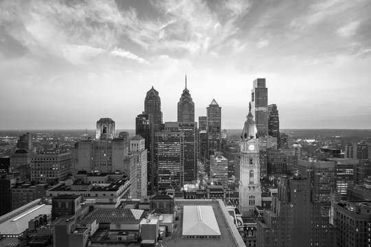 Fototapeta Skyline of downtown Philadelphia