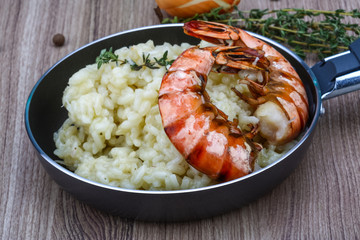 Risotto with prawn