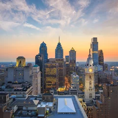 Keuken spatwand met foto Skyline of downtown Philadelphia © f11photo