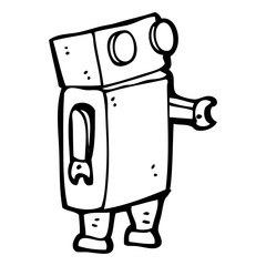 cartoon robot