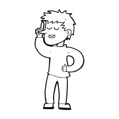 cartoon man with idea