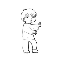 cartoon man gesturing