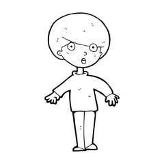 cartoon surprised man