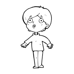 cartoon surprised man