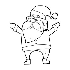 cartoon santa claus