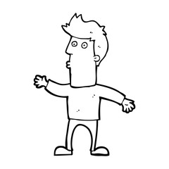 cartoon surprised man