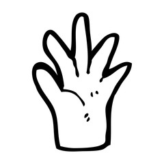 Obraz premium cartoon hand symbol