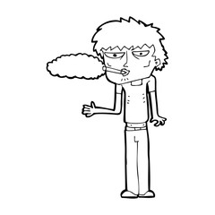 cartoon smoker