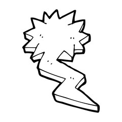 cartoon lightning bolt symbol