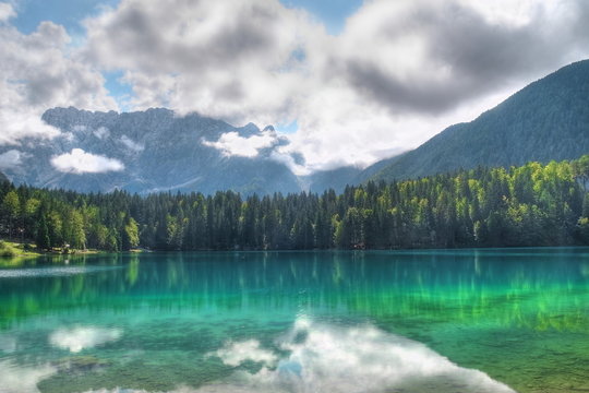 Unterer Lago di Fusine In Friaul / Italien