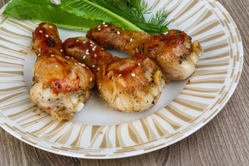 Grilled chicken legs