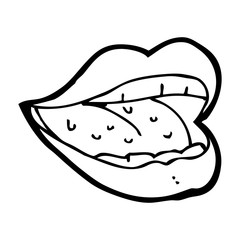 cartoon smiling mouth