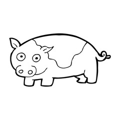 cartoon pig