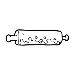 cartoon rolling pin