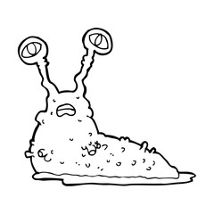 cartoon gross slug