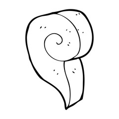 cartoon decorative swirl symbol