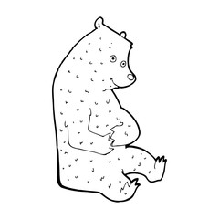 cartoon happy bear