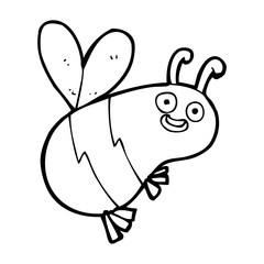funny cartoon bee