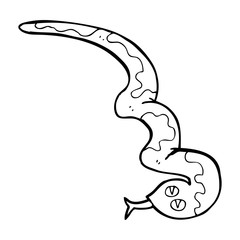 cartoon hissing snake