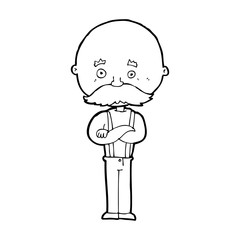 cartoon grandfather
