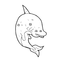 cartoon shark
