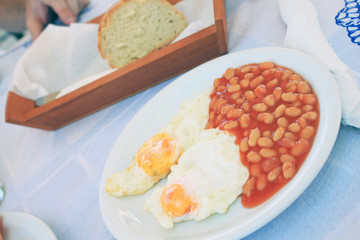 Full English cooked breakfast 