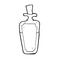 cartoon potion bottle