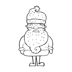 cartoon santa claus