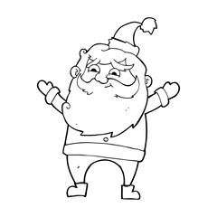 cartoon happy santa claus