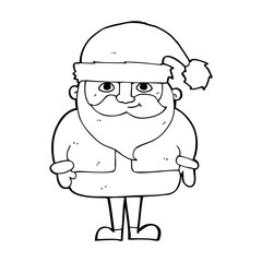cartoon happy santa claus