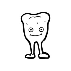 cartoon happy tooth