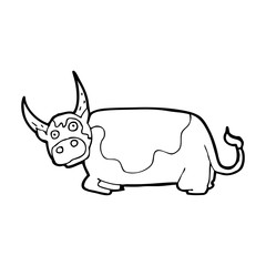 cartoon bull