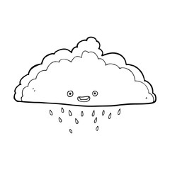 cartoon rain cloud
