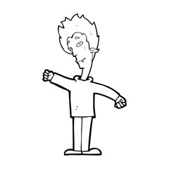cartoon vampire man