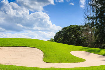 golf course in nature