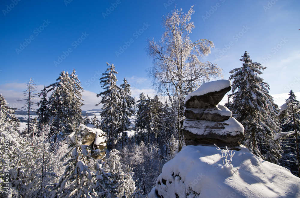 Canvas Prints Rocks on Ostas mountain - Czech Republic