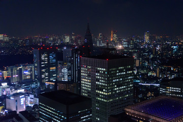 Night scene of Tokyo