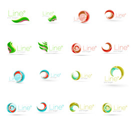 Universal abstract geometric shapes - business emblems