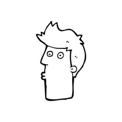 cartoon surprised man