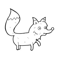 cartoon wolf cub