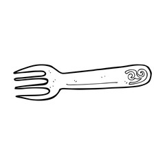 cartoon fork