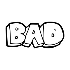cartoon bad sign