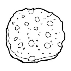 chocolate chip cookie cartoon