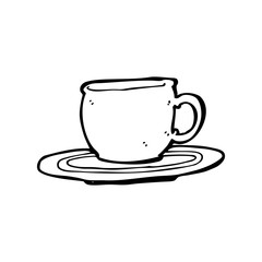 cartoon tea cup