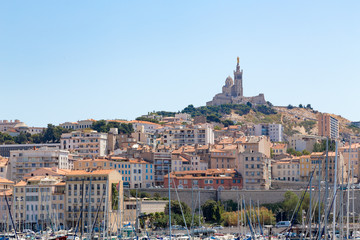 Naklejka premium Notre-Dame de la Garde – Marseilles