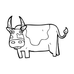 cartoon bull