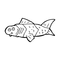 cartoon funny fish