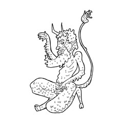 cartoon traditional devil
